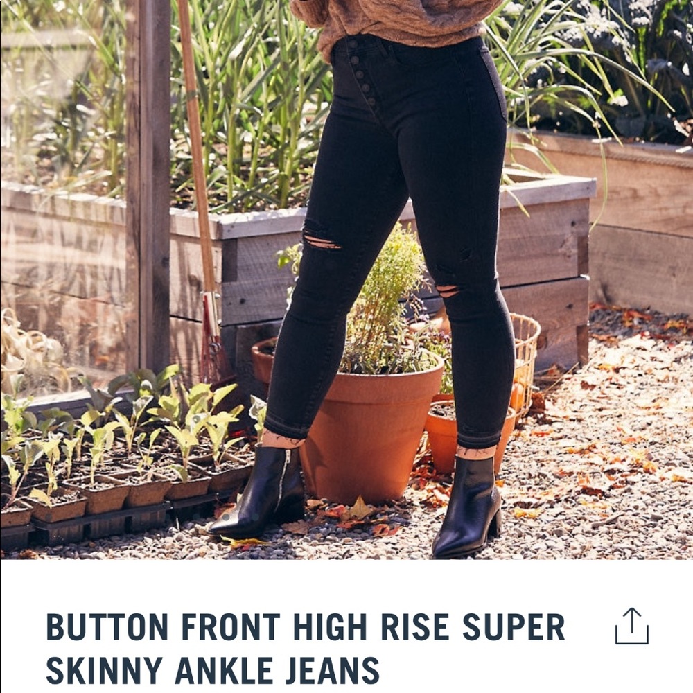 High rise ankle jeans Abercrombie